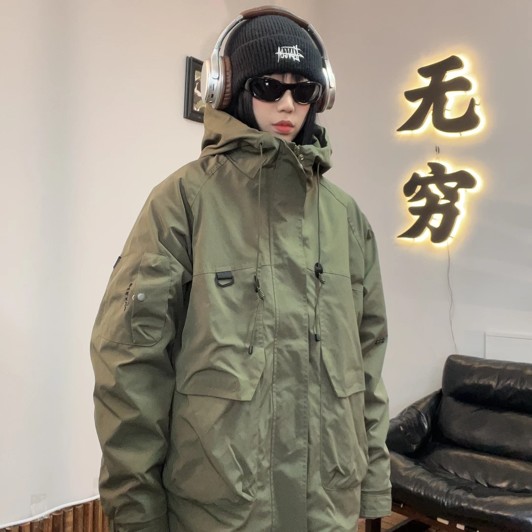 【无穷山系】三合一男士韩版潮流青少年学生休闲工装外套61029