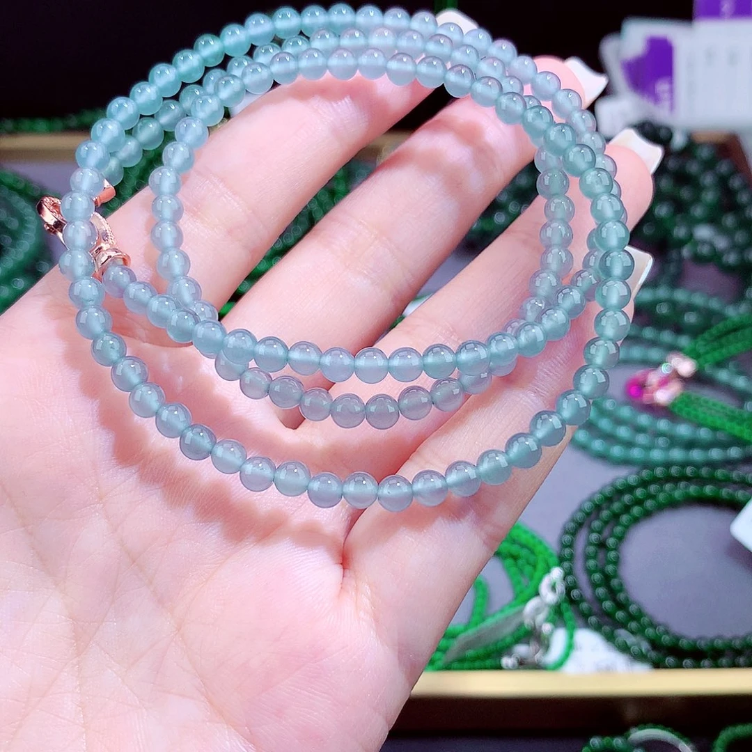 翡翠未镶嵌毛衣链