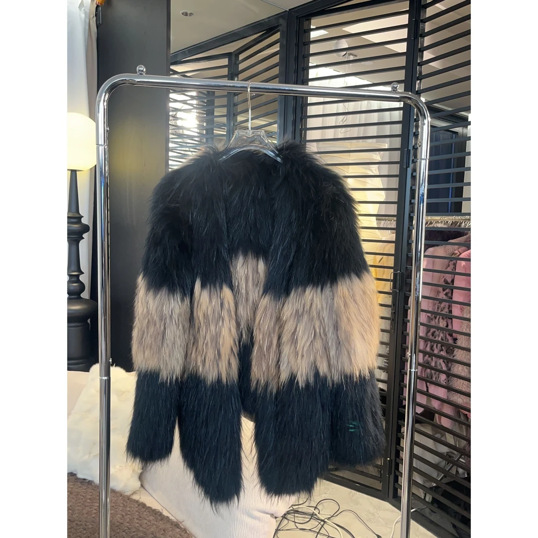 GUIDI GUDI【原罪】气质休闲贵妇毛毛长袖外套 W9441090H