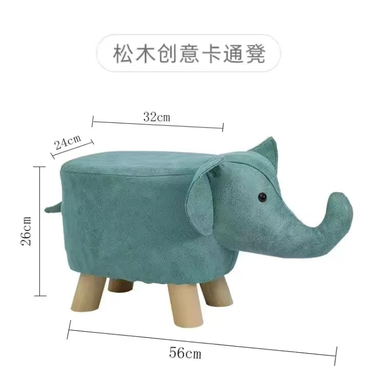 网红卡通小凳子门口家用换鞋凳创意儿童板凳懒人可爱动物沙发矮凳