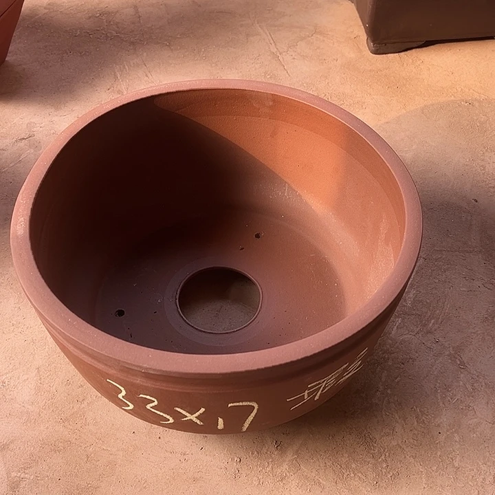紫砂花盆，透气花盆