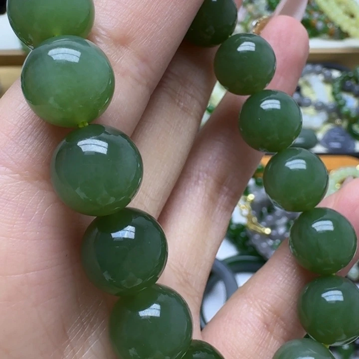 和田玉未镶嵌手链