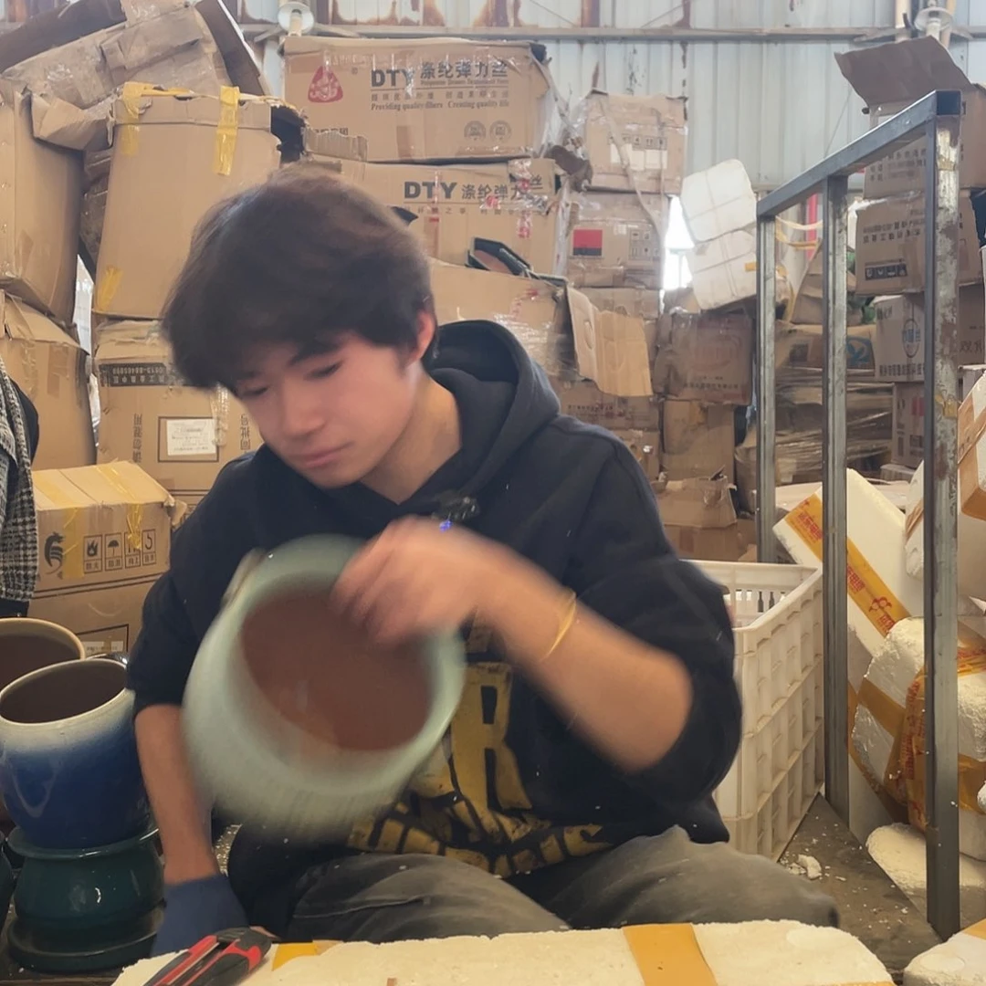 红陶湘**气宜兴紫砂粗陶花盆