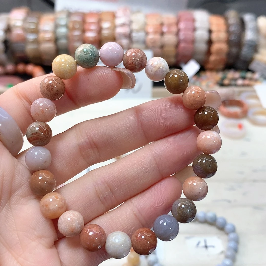 硅化珊瑚（珊瑚玉）手链未镶嵌大*º393