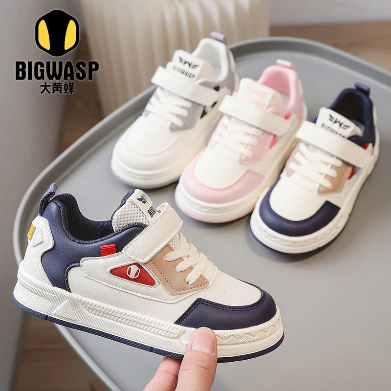 大黄蜂2025春秋季新款儿童低帮网面板鞋校园运动鞋中大童休闲鞋