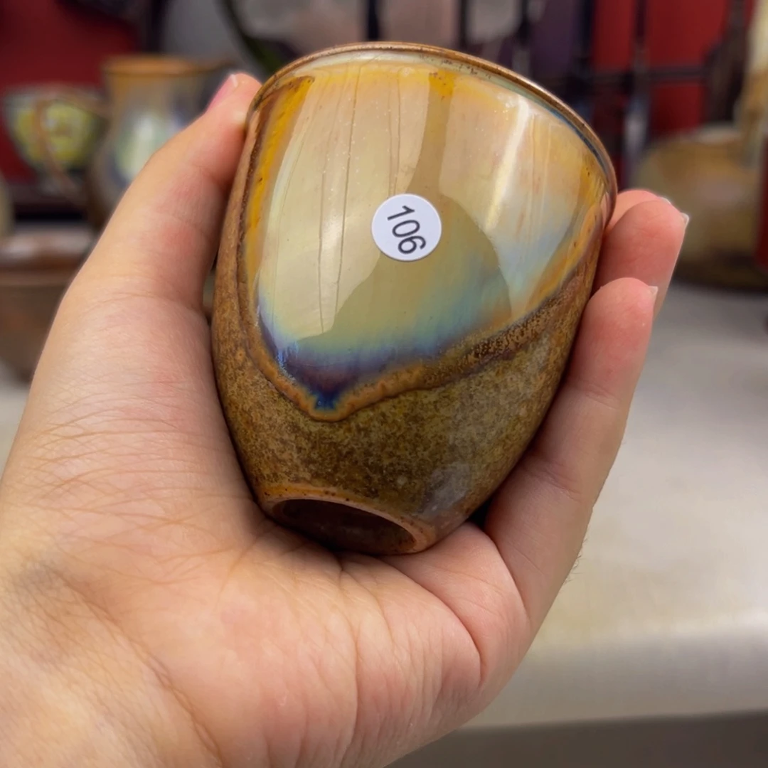 杯子纯手工柴烧主人杯