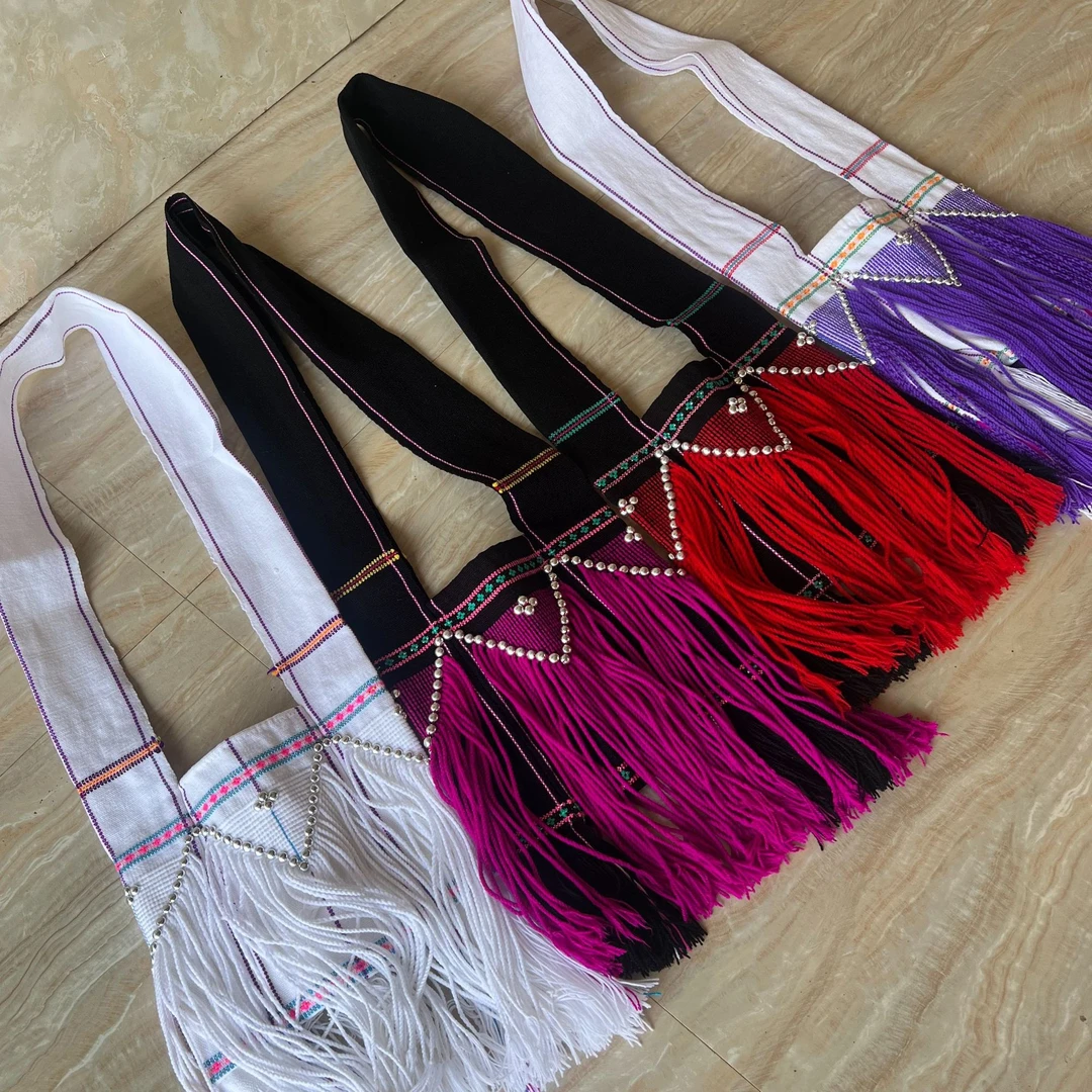 千尚玉佤族手工流苏包包＋内衬＋拉链