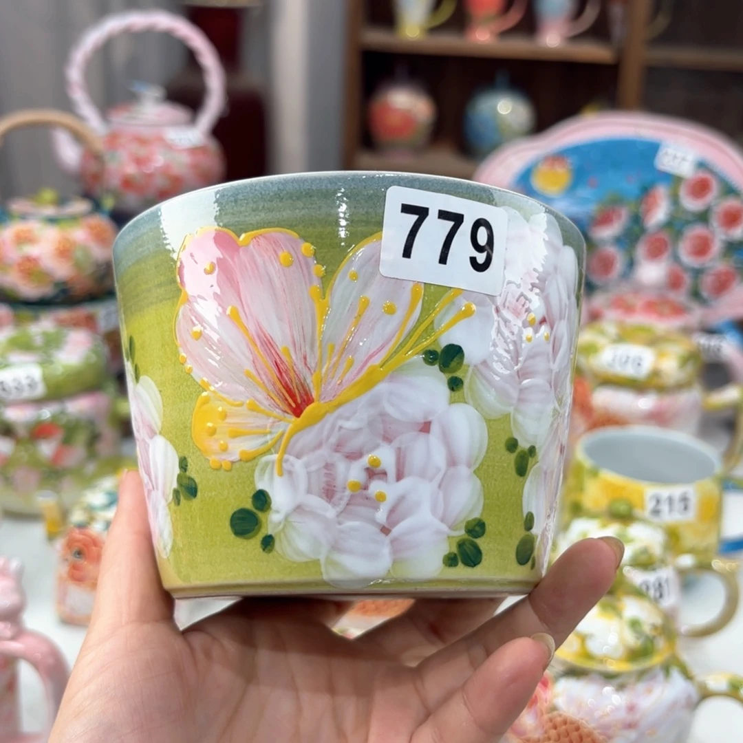 景德镇手绘高温釉下彩陶瓷茶具