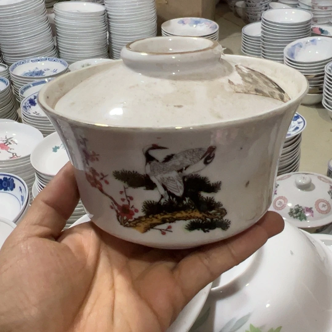 醴陵高温瓷老瓷400毫升微瑕