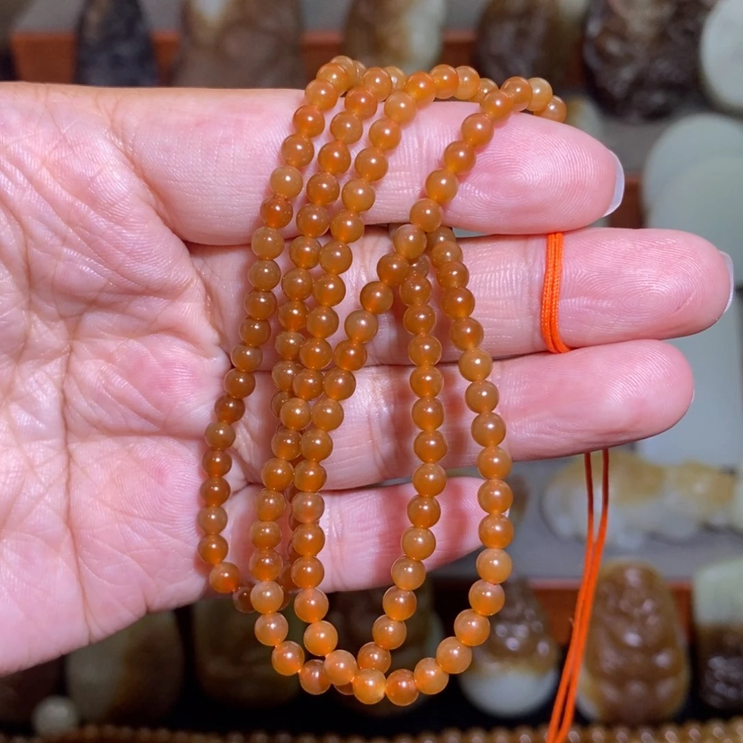 毛衣链未镶嵌和田玉（糖玉）卡4