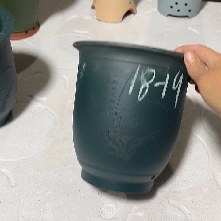 紫砂花盆紫砂花盆园直播间厂家直销