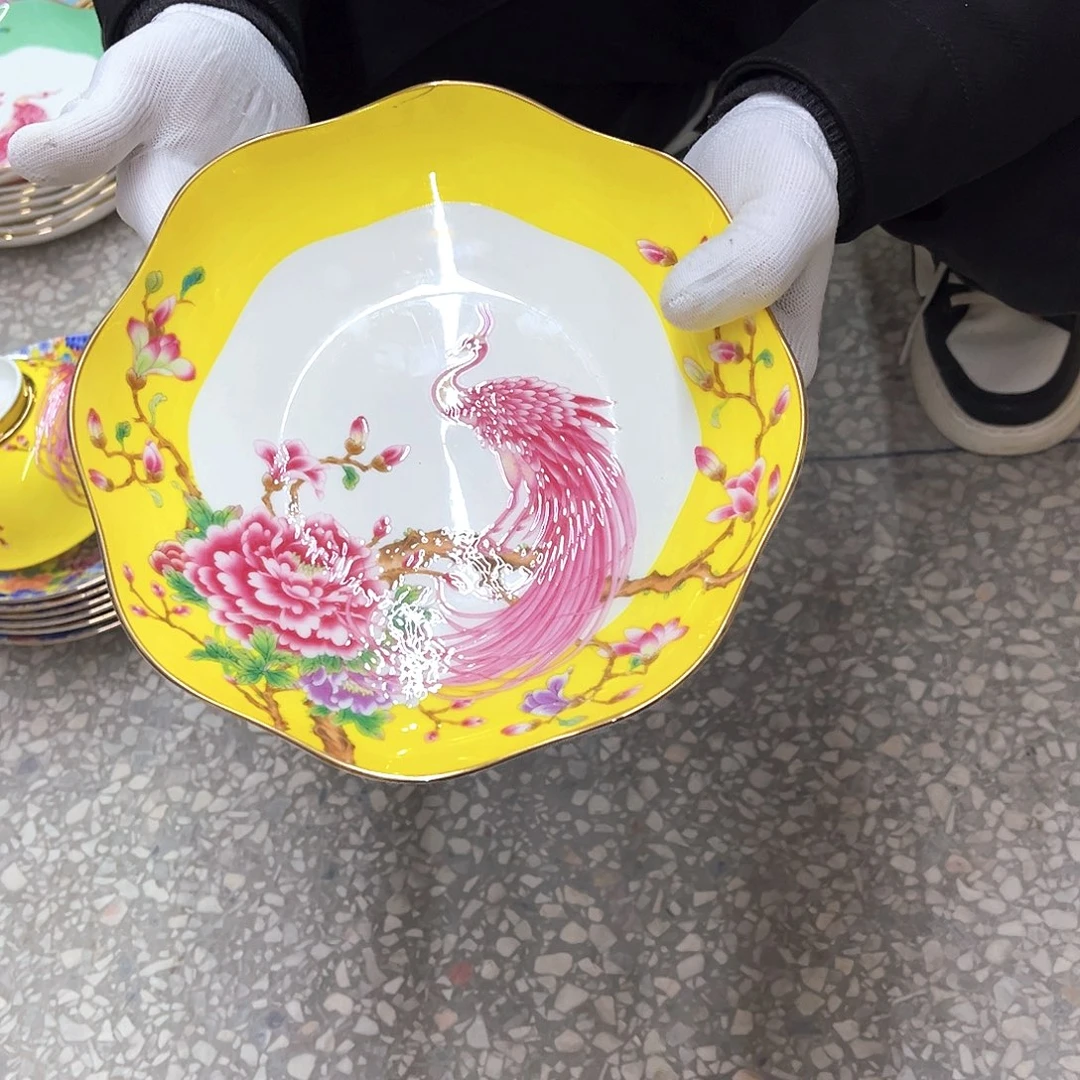 瓷8英寸6花口深。。。。。。。。