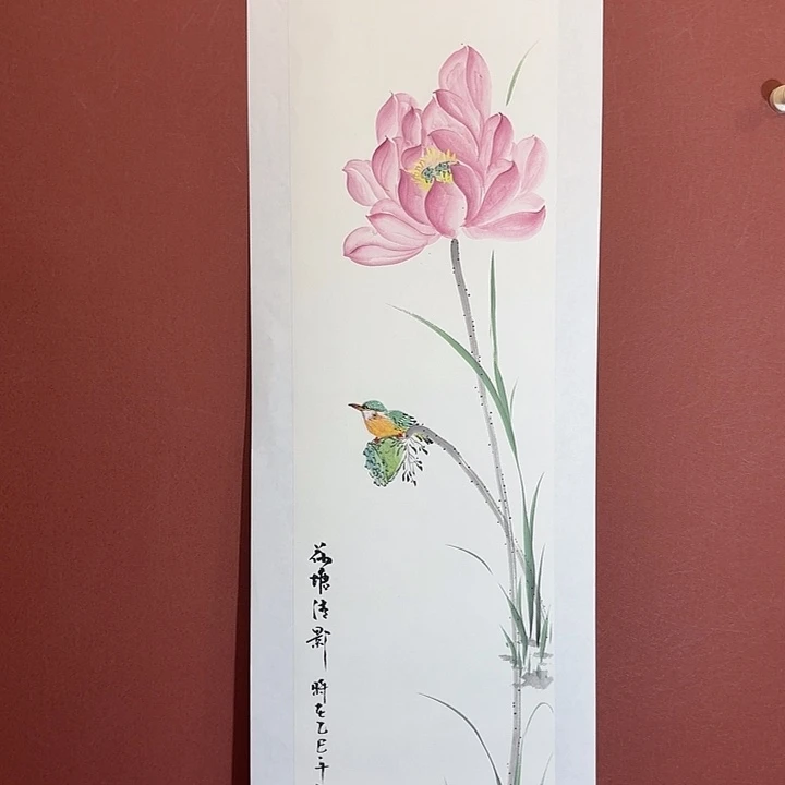 国画听兰老师花鸟