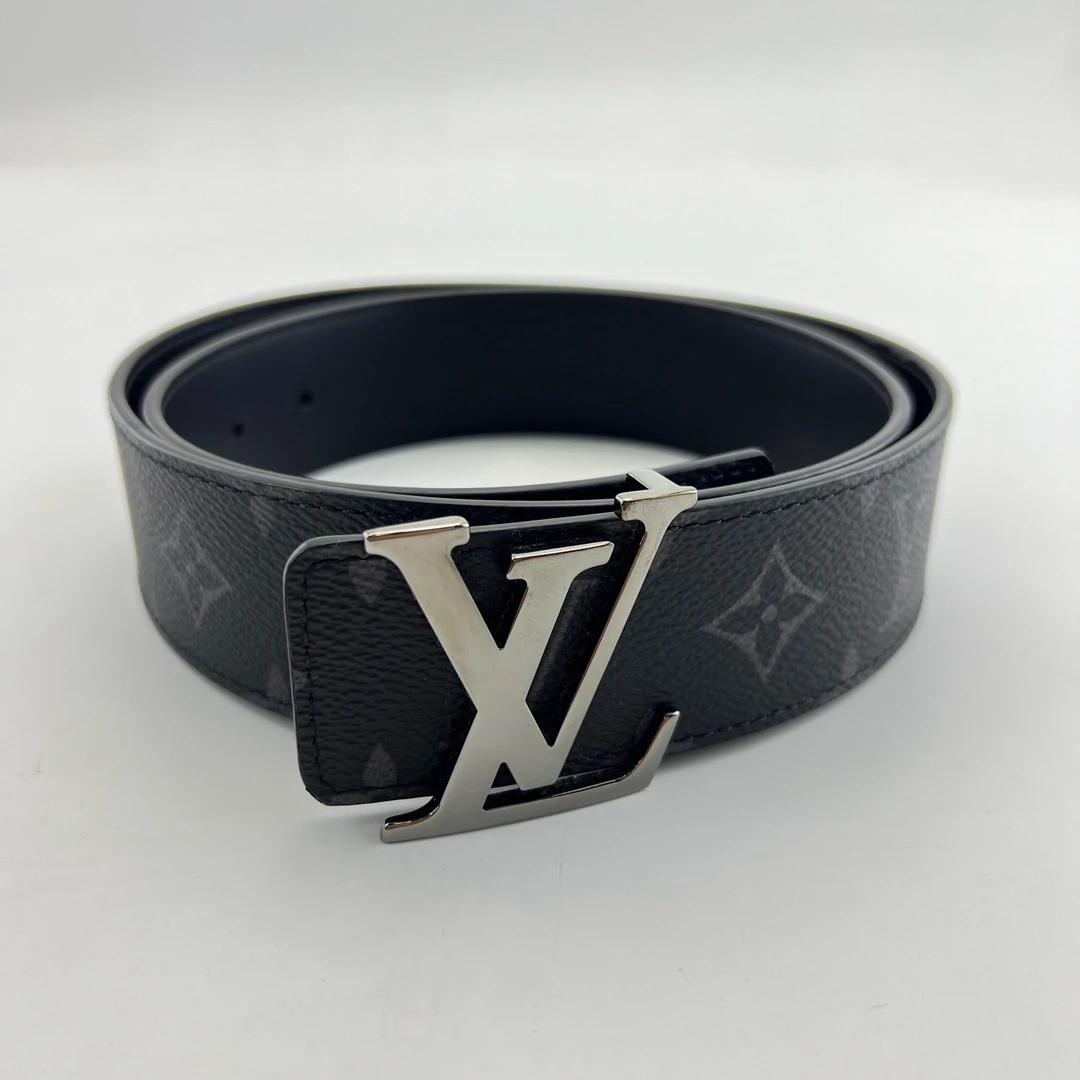 99新 LouisVuitton/路易威登 85cm×4cm/黑色老花腰带/15057080