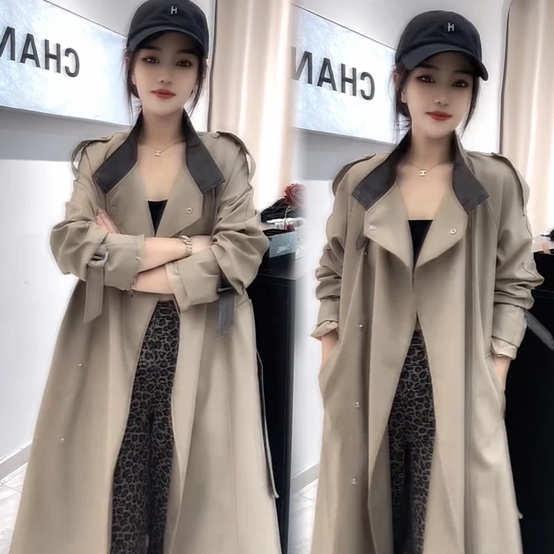 2025秋季新款时尚显瘦气质网红高档洋气女高级宽松大码风衣外套潮