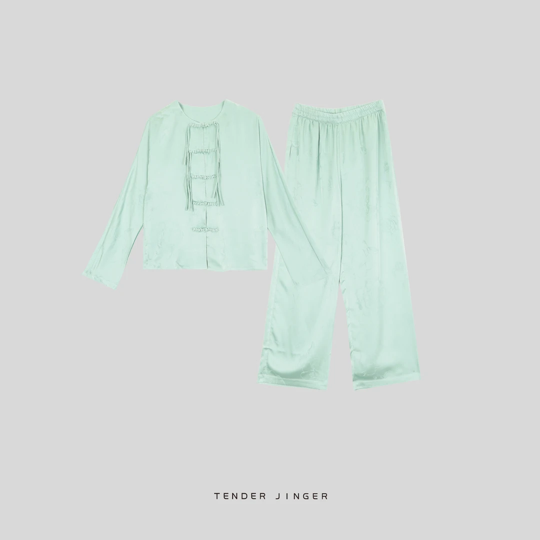 Tender Jinger『外*北欧』新国风长袖长裤家居服睡衣T2507MGG23593