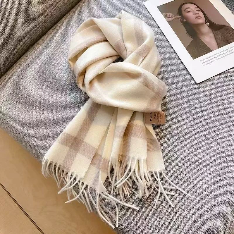 敏敏”强推妈妈款围巾澳洲羊毛秋冬季保暖012