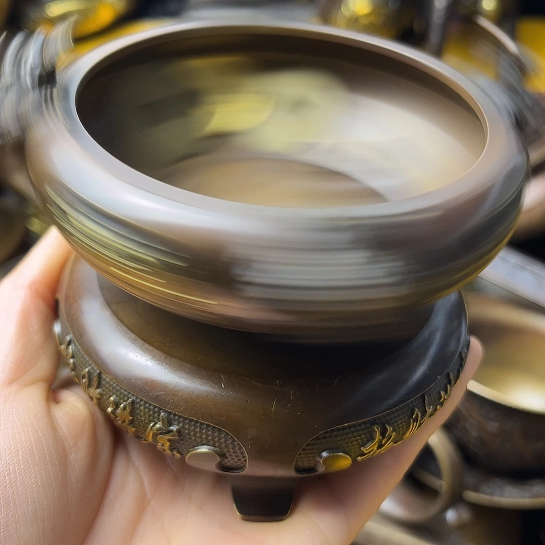 原矿风磨铜精美聚宝盆