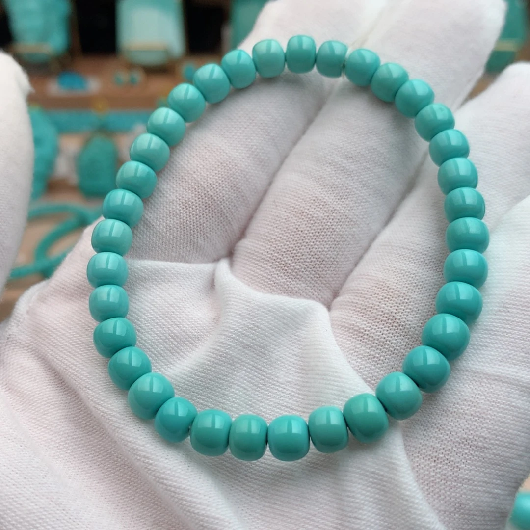 绿松石未镶嵌珠宝奇石5.8mm