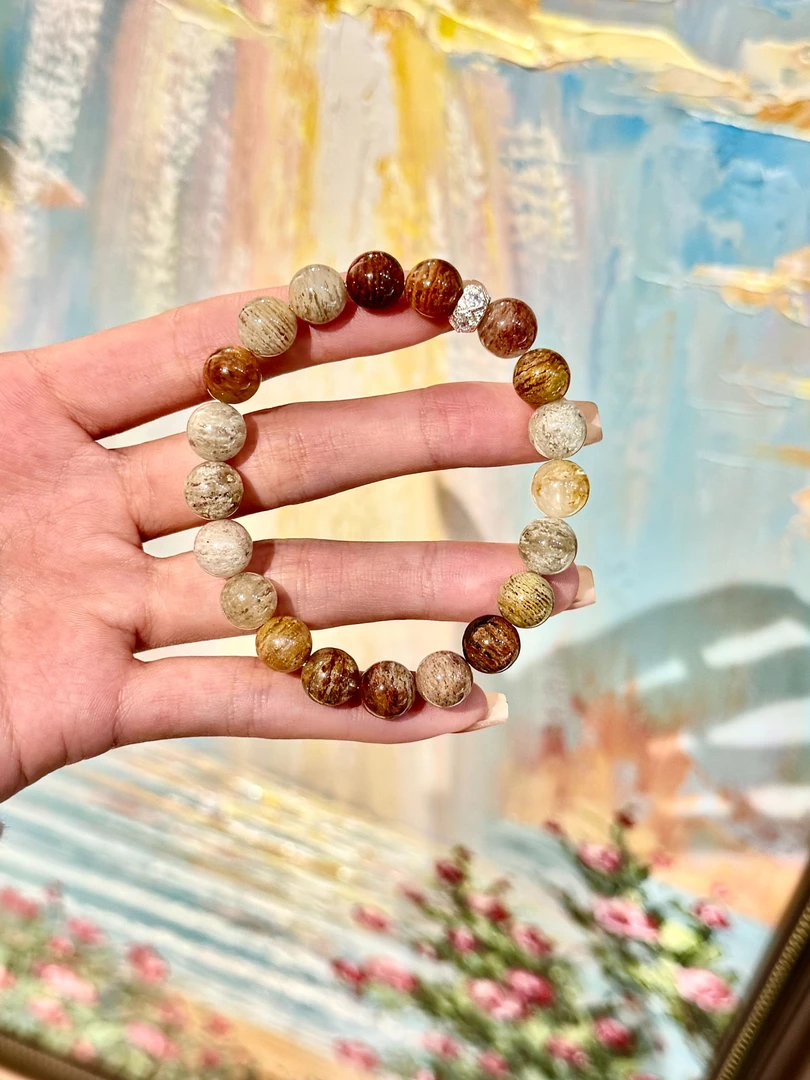 天然千层幽灵水晶手串 多样性发一 Y10