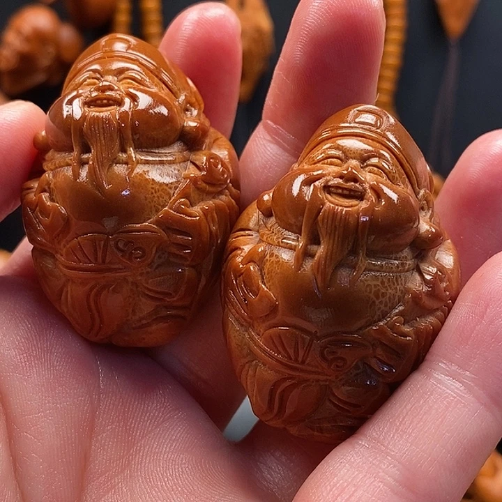 手串橄榄核财神手球