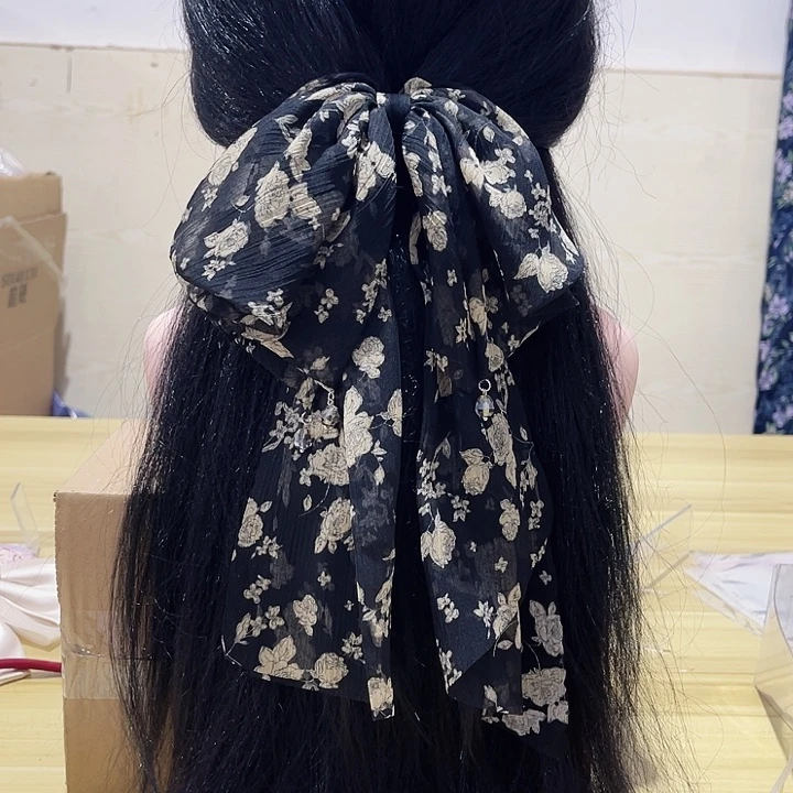 铁合金布艺蝴蝶结发夹