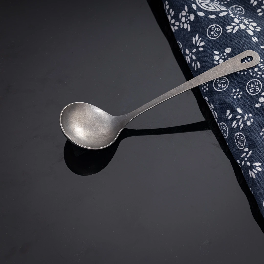 茶周边 石洗 钛勺 （20.2cm*5.7cm）茶道用具 TYD021