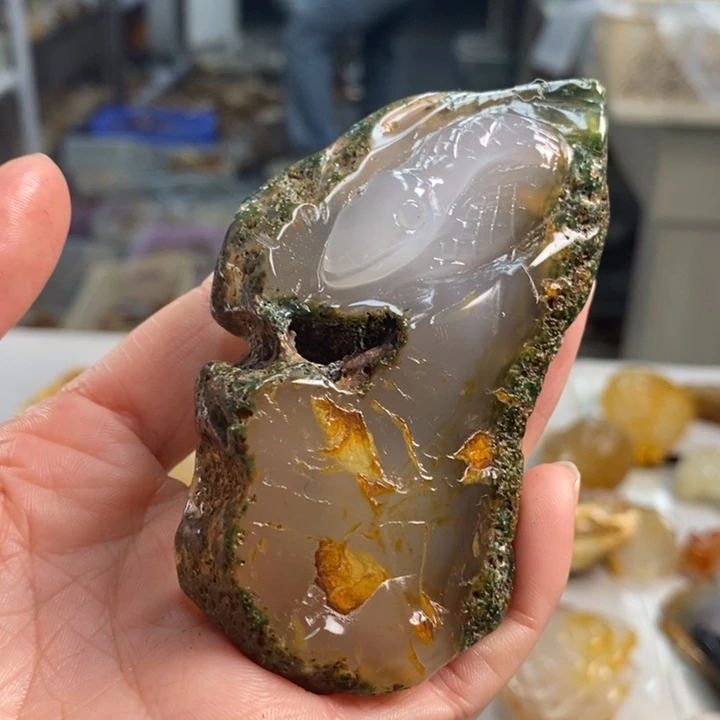 玛瑙/玉髓吊坠(不含链)未镶嵌