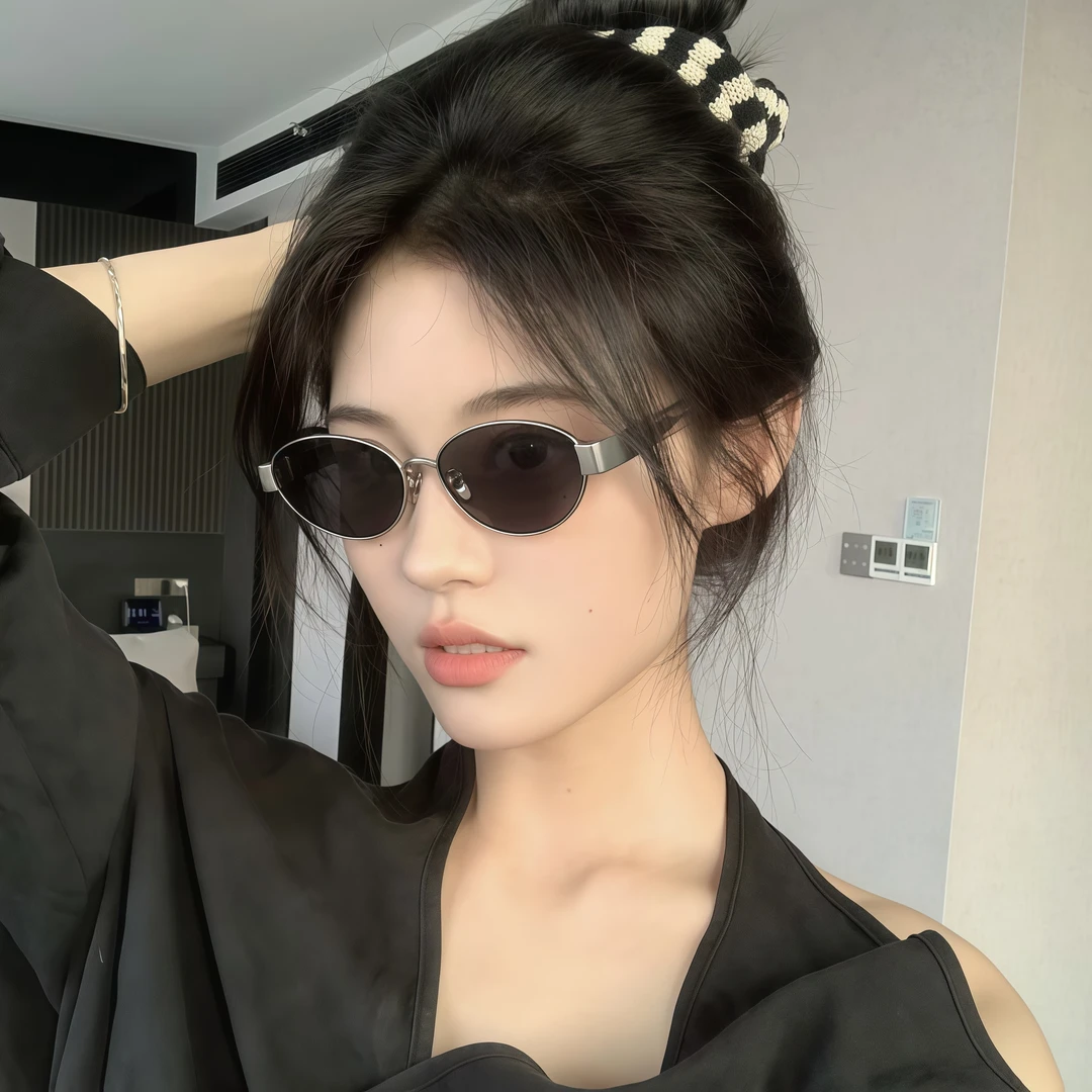(301-399)大牌墨镜网红太阳镜流行款潮流百搭防紫外线女士显瘦