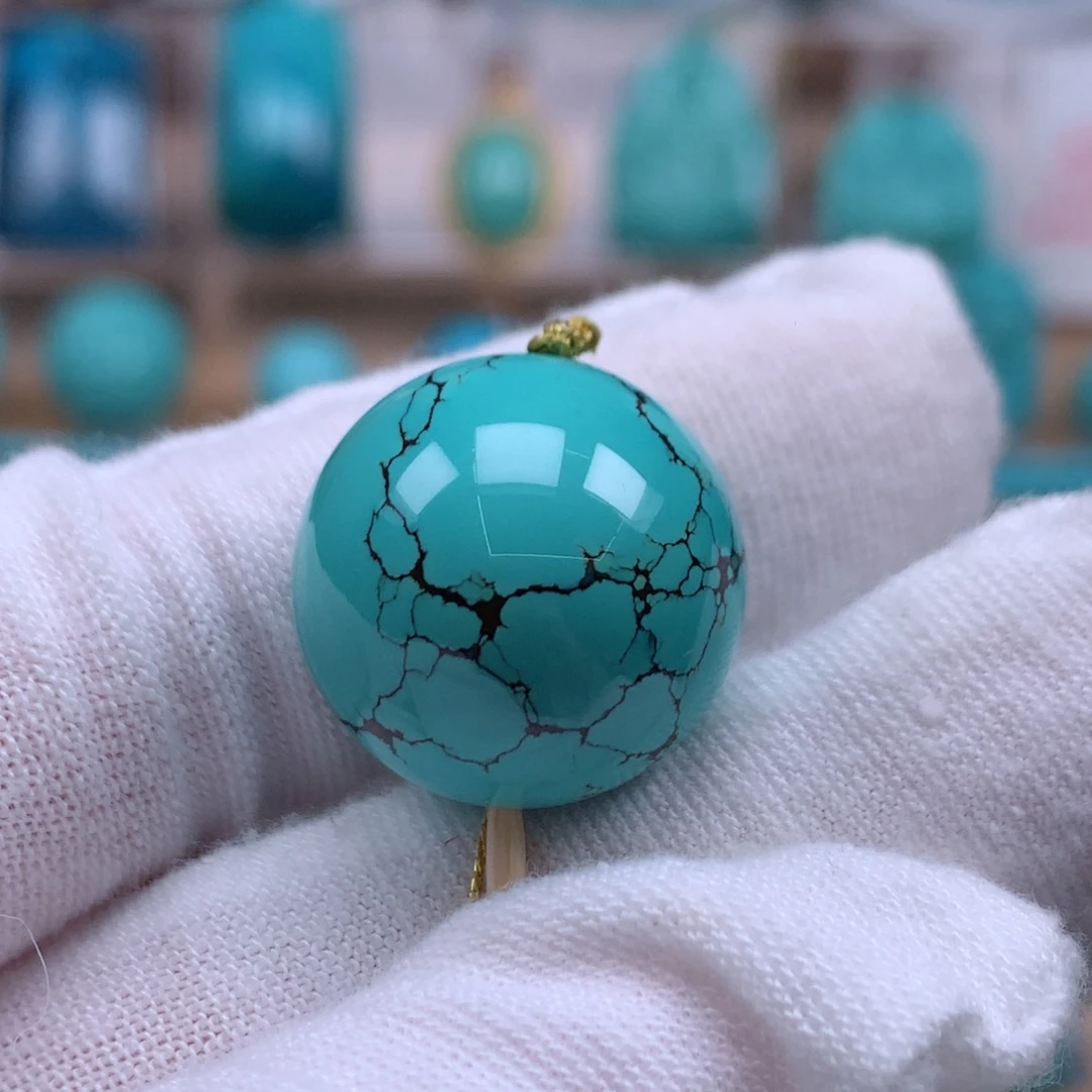 绿松石未镶嵌珠宝奇石20mm