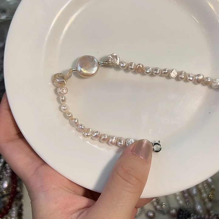 未镶嵌淡水珍珠耳饰旋*