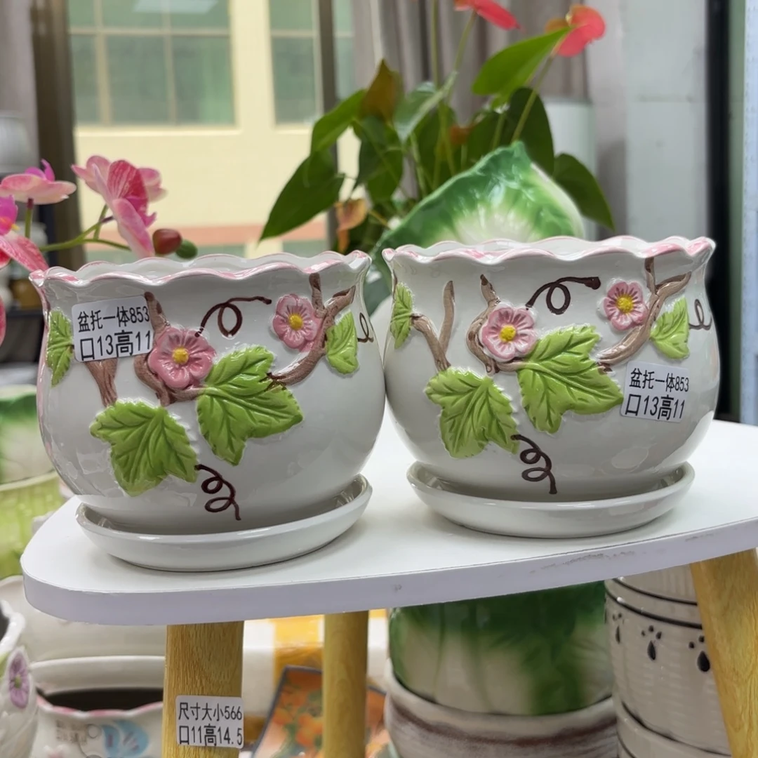 @夏西陶瓷花盆@@5853