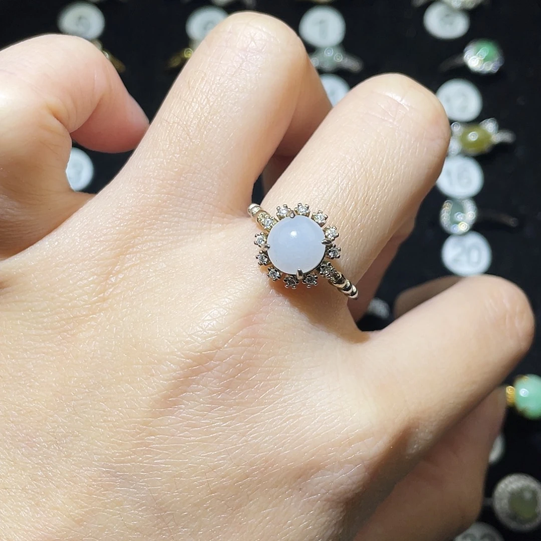 翡翠未镶嵌戒指戒指