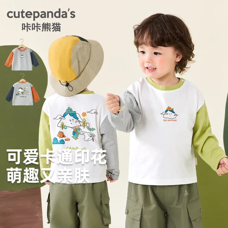 【现货】男女童卡通长袖t恤春秋款婴儿童装宝宝小童打底衫上衣Y9630