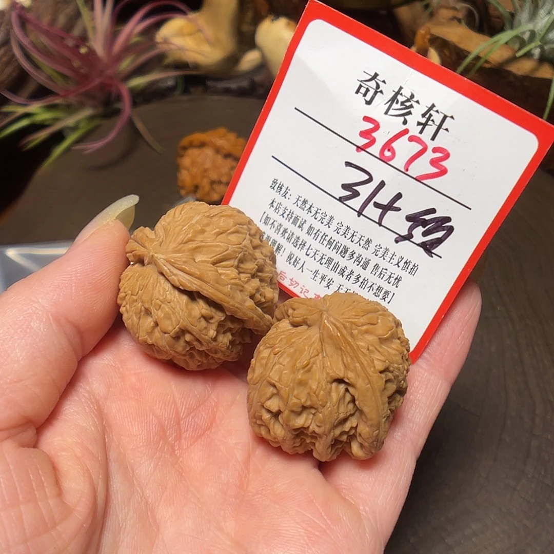 文玩核桃吊坠白狮子福利3673