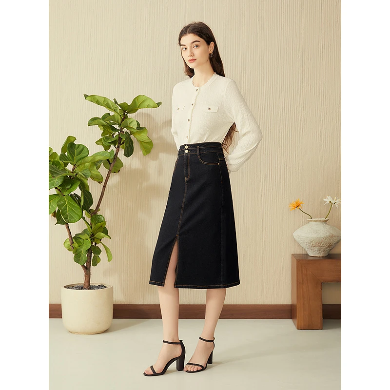 YINER音儿专选2025新款法式优雅亮丝毛针织衫8C65106076