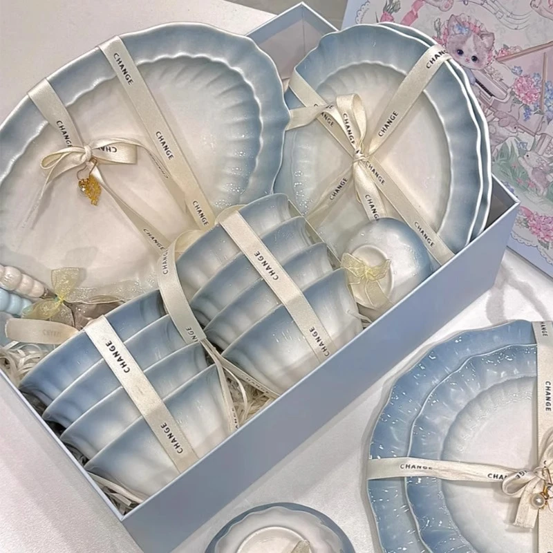 景德镇碗盘餐具全套2025新款高档轻奢景德镇家用餐具套装盘子乔迁