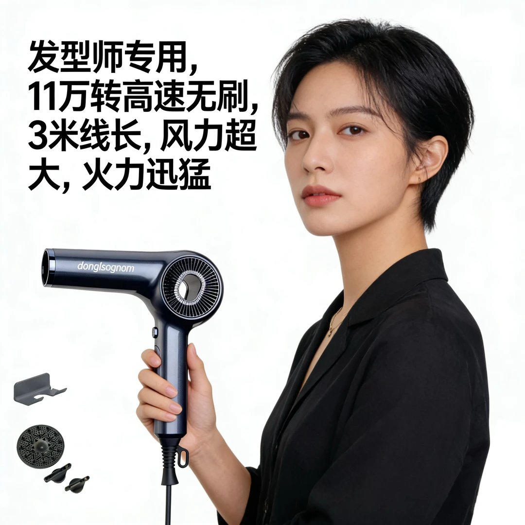 翁尔索T10无刷大功率吹风机理发店专用发廊智能恒温速干不伤发