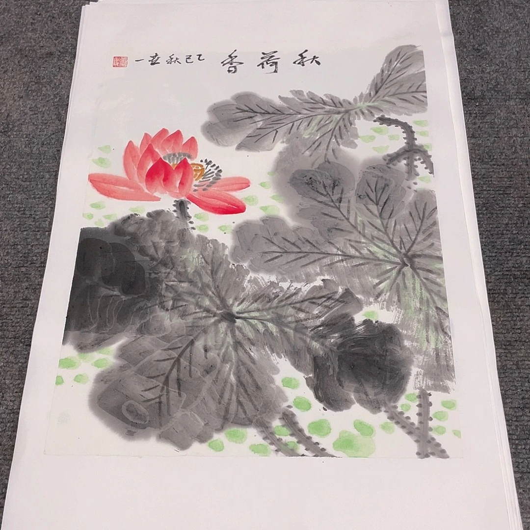 国画1.4平尺纯手绘国画作品