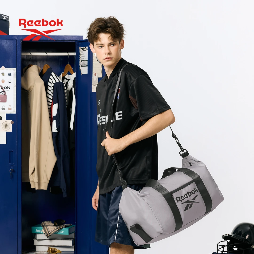 锐步Reebok极简健身包休闲肩包轻便