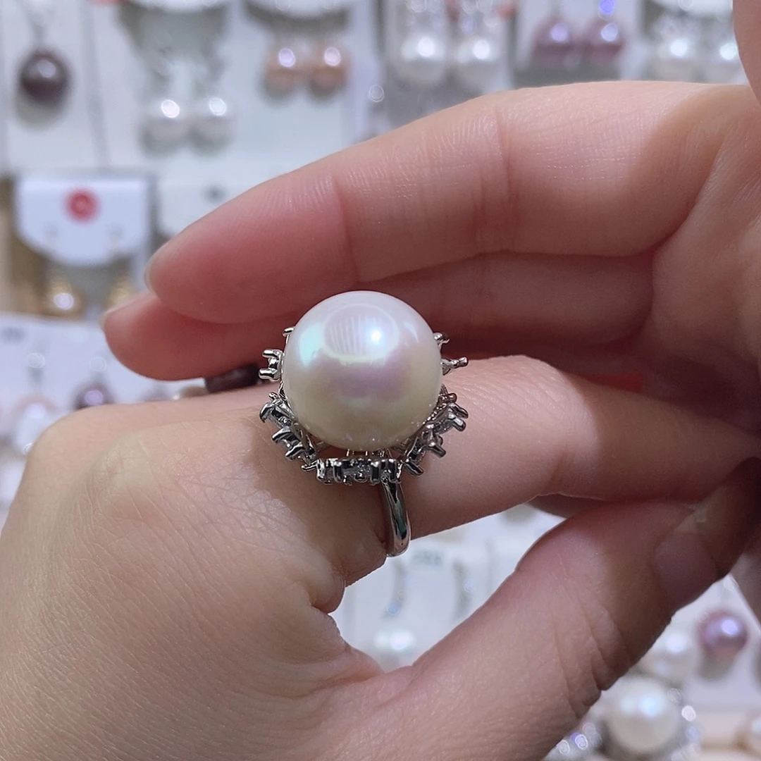 戒指淡水珍珠未镶嵌w14.6