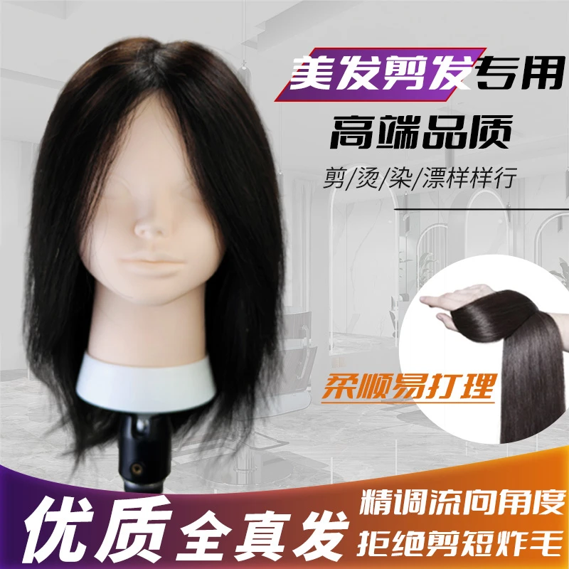 全真发头模理发师专用假人模特头美发造型练习卷发可漂染公仔头
