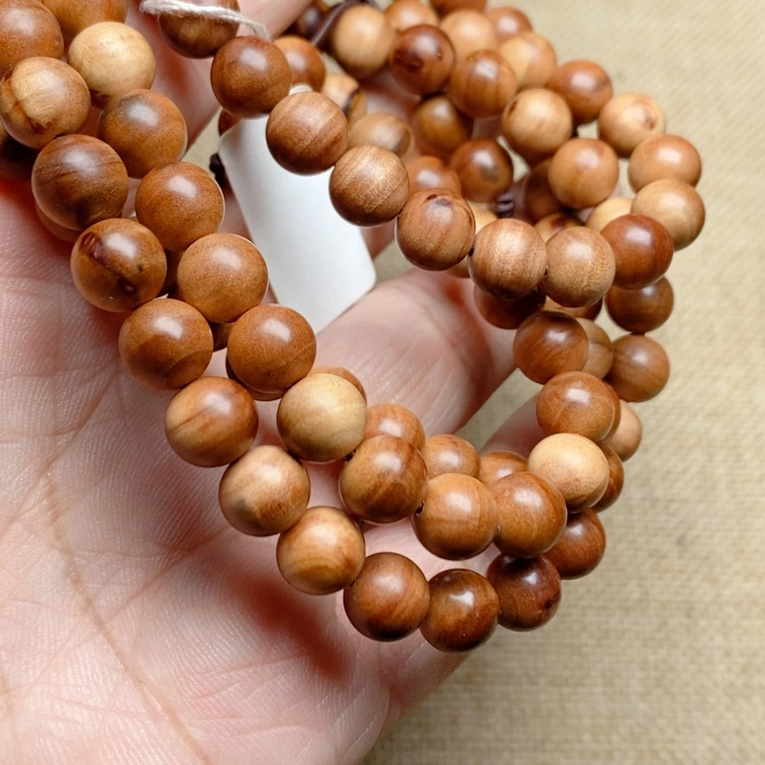 檀香木无事牌老山檀香0.8*108结疤