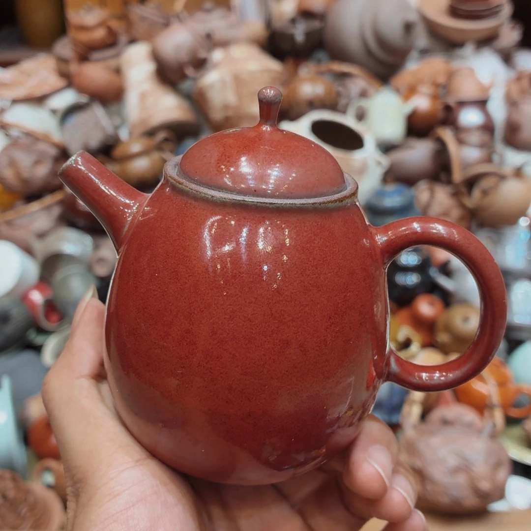 柴烧老岩泥高温茶器皿
