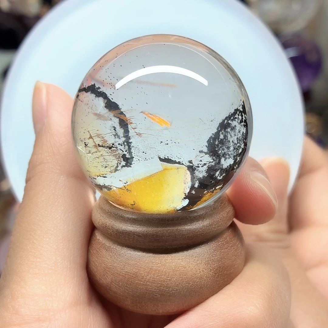 珠宝半成品未镶嵌水晶油墨画41