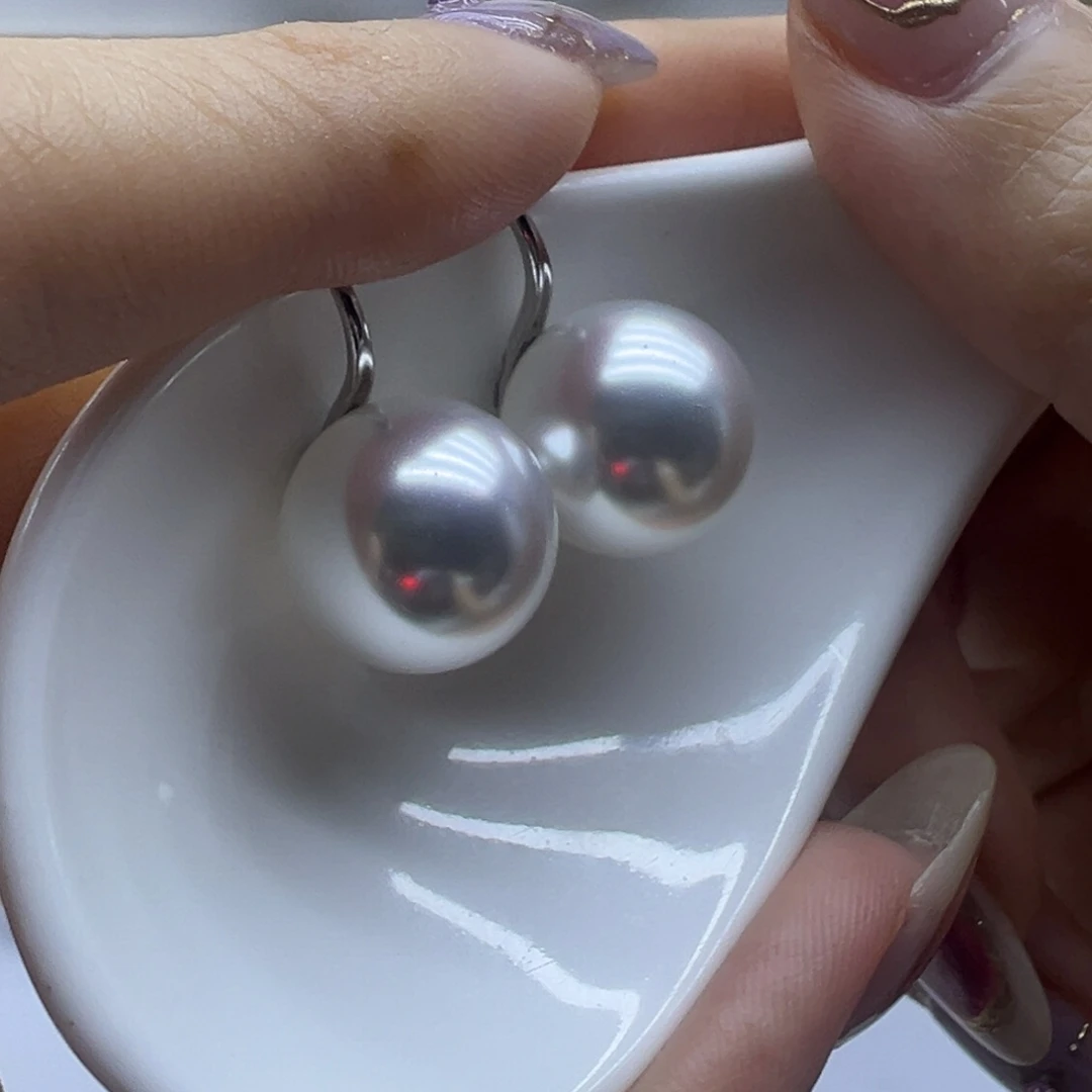 耳饰淡水珍珠银S925镶嵌