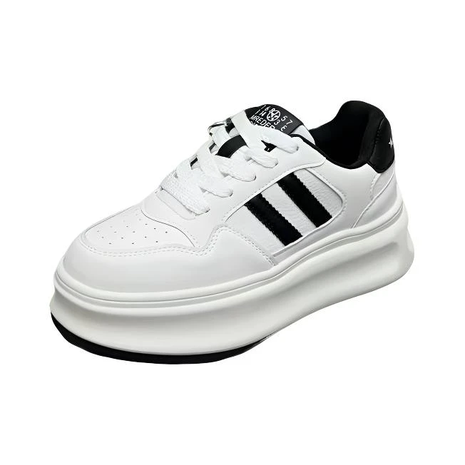 三仓81602  29639真皮厚底小白鞋 （标准尺码）