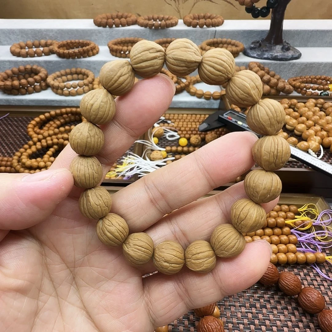 手串猴头核桃原皮原色猴头手串