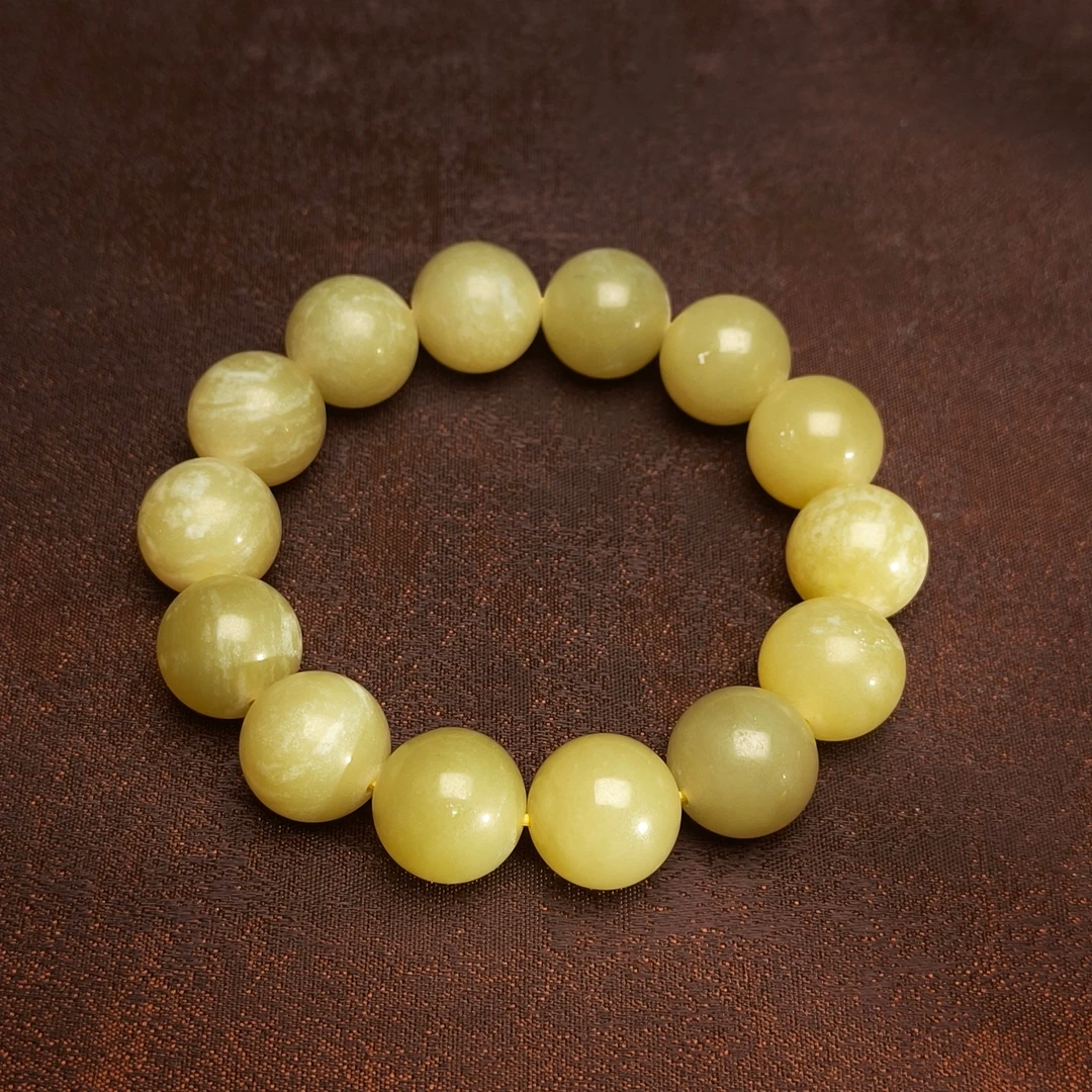 民国和田黄玉手串/DZ330769/古玩/文玩/老物件