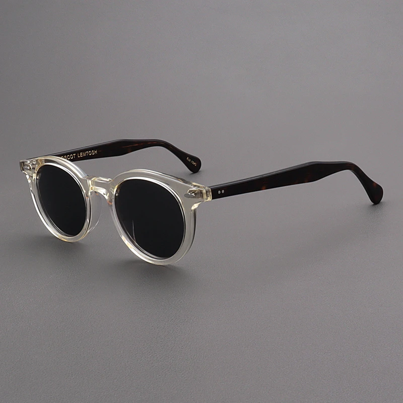 MOSCOT LEMTOSH太阳镜女士复古椭圆黄色粗框眼镜偏光玳瑁墨镜男款